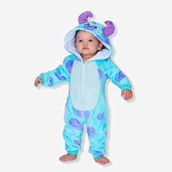 Macacão Kigurumi Baby Sullivan 1 Ano Monstros SA -... - Ia Ou