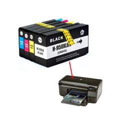 Kit 04 Cartucho Compatível Com Hp 8100 8610 8600 9... - ID Distribuidora