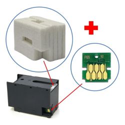 Almofada + Chip Da Caixa De Manutenção T6716 - Par... - ID Distribuidora