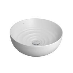 Cuba de Apoio Deca Redonda 40cm Gota Branco Fosco ... - Ideale em Casa