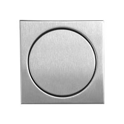 Ralo Quadrado Elegance 12,5 x 12,5 cm Inox Escovad... - Ideale em Casa