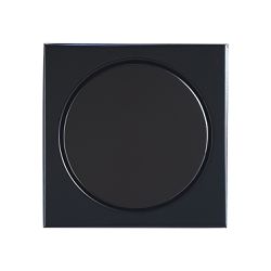 Ralo Quadrado Inox Preto 12,5 x 12,5 cm Elegance M... - Ideale em Casa