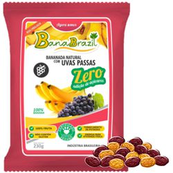 BANANINHA BANABRAZIL UVA PASSA ZERO AÇÚCAR - IGUARIAS DA CANASTRA