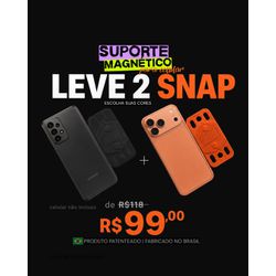 Kit 2 SNAP Suporte Magnetico para Celular encaixe ... - IMPEC
