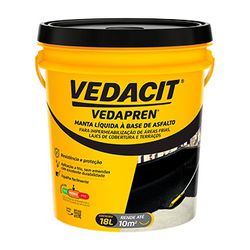 IMPERMEABILIZANTES VEDAPREN PRETO 18KG (VEDACIT PR... - Impermix | Materiais de Construção