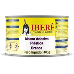 MASSA PLASTICA BRANCA 400G - IBERE - Impermix | Materiais de Construção