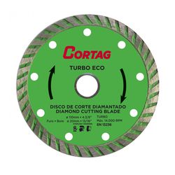 DISCO DIAMANTADO ECO TURBO 110MM CORTAG - Impermix | Materiais de Construção