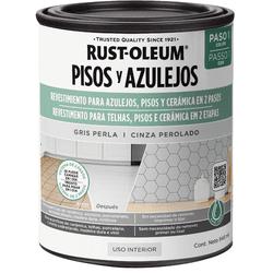 RUST OLEUM PISOS E AZULEJOS CINZA PÉROLA 0,946L - Impermix | Materiais de Construção