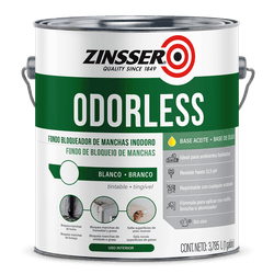 RUST OLEUM ZI ZINSSER ODORLESS BRANCO 3,785 L - Impermix | Materiais de Construção