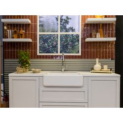 SANTA LUZIA KIT PAINEL WAVES 155 BRANCO 155X15X280 - Impermix | Materiais de Construção