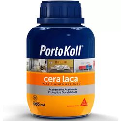 Laca Cera Cimento Queimado - PortoKoll - FR 500 ml - ImperSelantes - Produtos Técnicos para Impermeabilização 