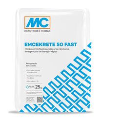 Emcekrete 50 Fast - Graute MC Bauchemie - Sc 25kg - ImperSelantes - Produtos Técnicos para Impermeabilização 