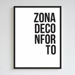Placa decorativa zona de conforto - 03 - Iniciart