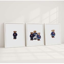 Trio de quadrinhos polo bear - TRIOQUAPB01 - Iniciart