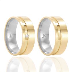 Par de Alianças de Moeda 7mm - MA1264 - MA1264 - Inova Jóias