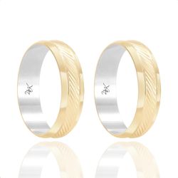 Par de Alianças de Moeda 5mm - MSLIM06 - MSLIM06 - Inova Jóias