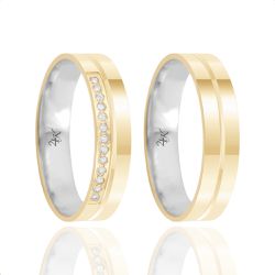Par de Alianças de Moeda 4,5mm - MSLIM18 - MSLIM18 - Inova Jóias