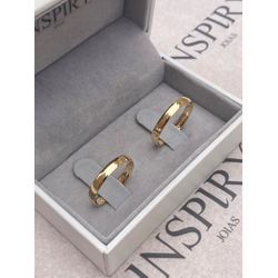 Par de Alianças Casamento Modelo Tradicional Ouro ... - INSPIRY JOIAS
