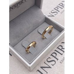 Par de Alianças Casamento Modelo Tradicional Ouro ... - INSPIRY JOIAS