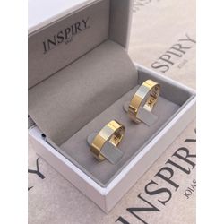 Par de Alianças Casamento Modelo Tradicional Ouro ... - INSPIRY JOIAS