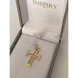 Pingente Cruz Ouro 18k/750 - 40051 - INSPIRY JOIAS