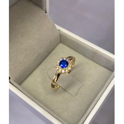 Anel de Formatura em Ouro 18k/750 pedra redonda de... - INSPIRY JOIAS