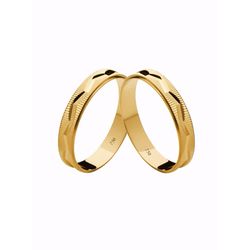 Par de Alianças Casamento Modelo Diamantado Trabal... - INSPIRY JOIAS