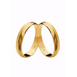 Par de Alianças Casamento Modelo Trabalhado Ouro 1... - INSPIRY JOIAS