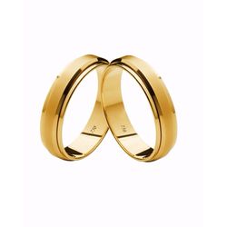 Par de Alianças Casamento Modelo Trabalhado Ouro 1... - INSPIRY JOIAS