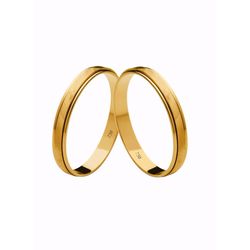 Par de Alianças Casamento Modelo Trabalhado Ouro 1... - INSPIRY JOIAS