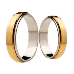 Par de Alianças Casamento Modelo Trabalhado Ouro 1... - INSPIRY JOIAS