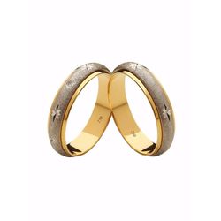 Par de Alianças Casamento Modelo Diamantado Ouro 1... - INSPIRY JOIAS