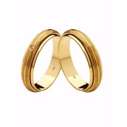 Par de Alianças Casamento Modelo Trabalhado Ouro 1... - INSPIRY JOIAS