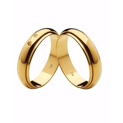  Par de Alianças Casamento Modelo Trabalhado Ouro ... - INSPIRY JOIAS