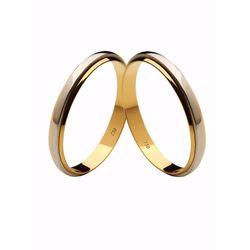 Par de Alianças Casamento Modelo Trabalhado Ouro 1... - INSPIRY JOIAS