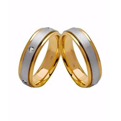 Par de Alianças Casamento Modelo Trabalhado Ouro 1... - INSPIRY JOIAS