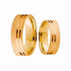 Par de Alianças Casamento Modelo Trabalhado Ouro 1... - INSPIRY JOIAS