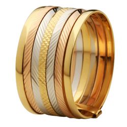 Aliança 7 Fios Em Ouro 18K/750 9.80mm De Largura P... - INSPIRY JOIAS