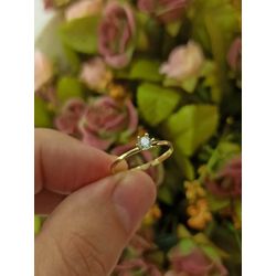 Anel de Noivado Em Ouro 18k/750 1.20mm x 1.60mm De... - INSPIRY JOIAS