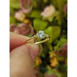 Anel de Noivado Em Ouro 18k/750 1.60mm x 2.00mm De... - INSPIRY JOIAS