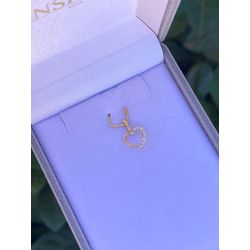 Pingente Coração PEQUENO Ouro 18k 750 - 40068 - INSPIRY JOIAS