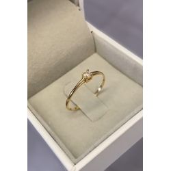 Anel Solitário Em Ouro 18k/750 0.80mm De Largura P... - INSPIRY JOIAS