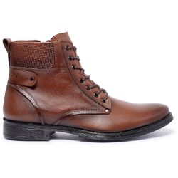 Coturno Masculino Couro Conforto Linha Premium Cor... - Ipê Mulato