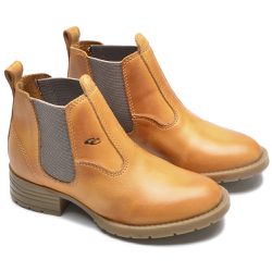 Bota Masculina Couro Legítimo Botina cor Bege 015 ... - Ipê Mulato