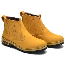 Bota Masculina Couro Legítimo Botina cor Castor 08... - Ipê Mulato