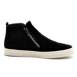 Tenis Feminino Cano Alto Couro Hiate Elegante Cor ... - Ipê Mulato