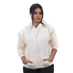 Moletom Canguru Com Capuz Cor Off White - 68xECOM0... - Ipê Mulato