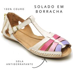 Sandalia Feminina Ipê Mulato Rasteirinha Artesanal... - Ipê Mulato