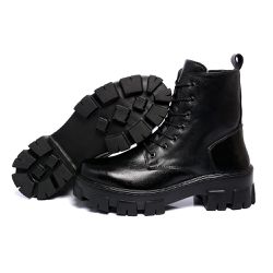 Coturno Couro Legítimo Cor Preto 8001 FER - IP49 - Ipê Mulato
