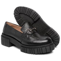 Mocassim Couro Tratorado Cor Preto 9001 FER - ECOM... - Ipê Mulato